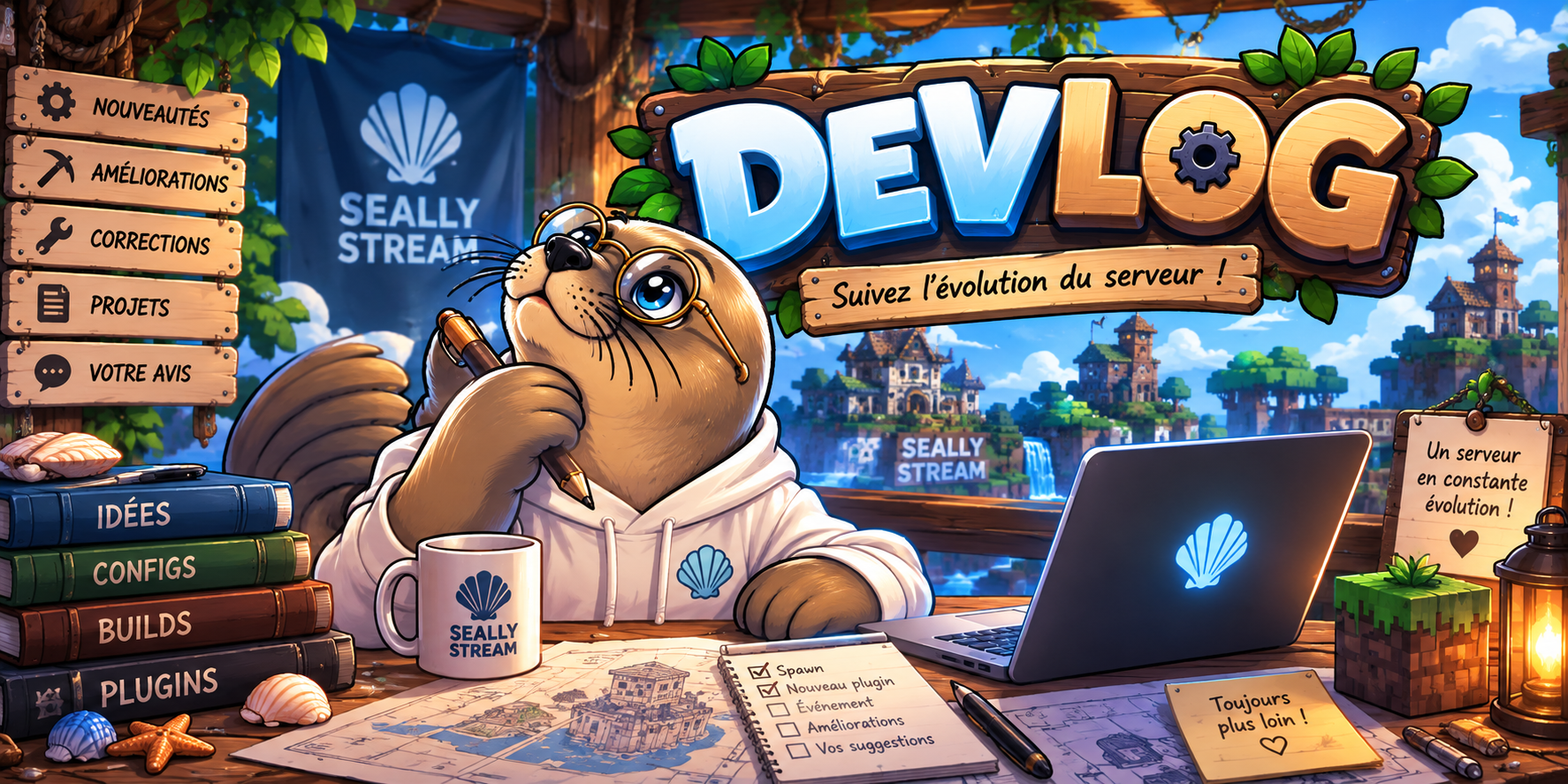 🛠️ DEVLOG #3 — Les territoires arrivent sur Seally-Stream !